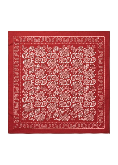 Paisley solid soft cotton scarf Winery Mads Nørgaard