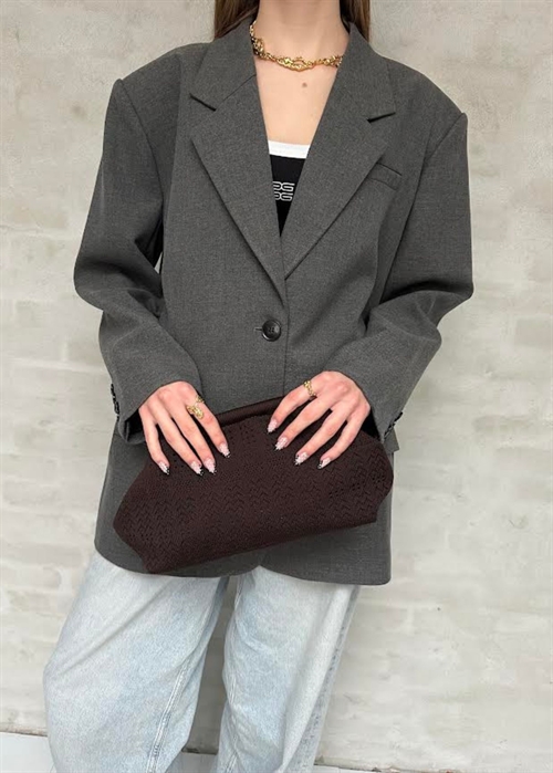 Rosalia big clutch Chocolate Lace Pico 