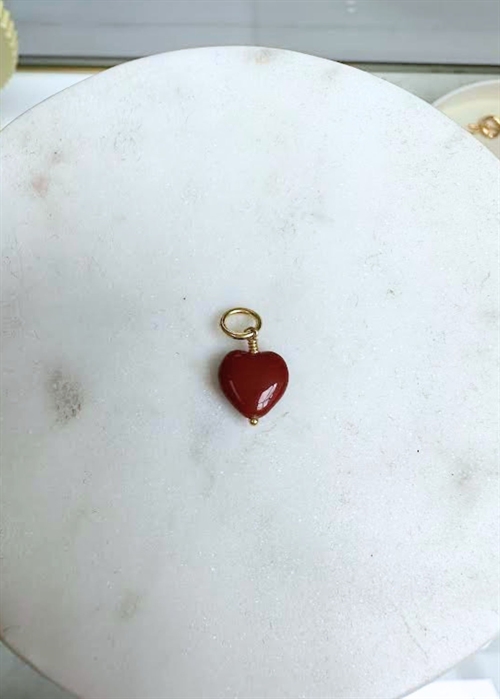 French heart pendant Brown Pico 