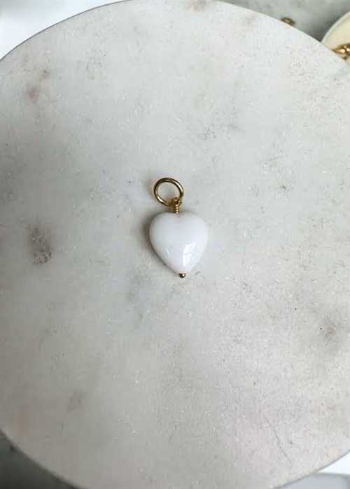 French heart pendant Hvid