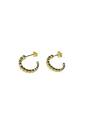 Alba petit crystal studs Clear/Forgyldt Pico 