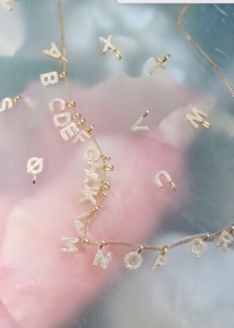 Alphabet pendant P Forgyldt  Pico 