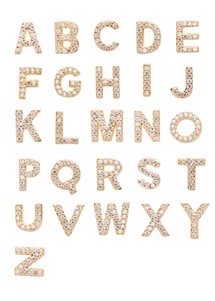 Alphabet pendant P Forgyldt  Pico 