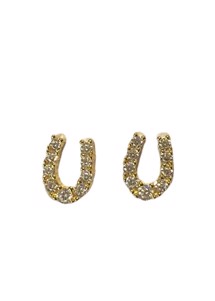 Angeline crystal studs Clear/gold Pico 