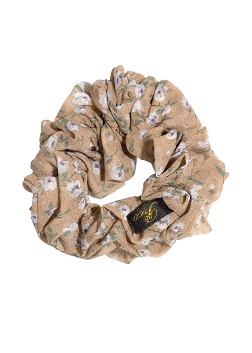 Flower scrunchie Beige Pico 