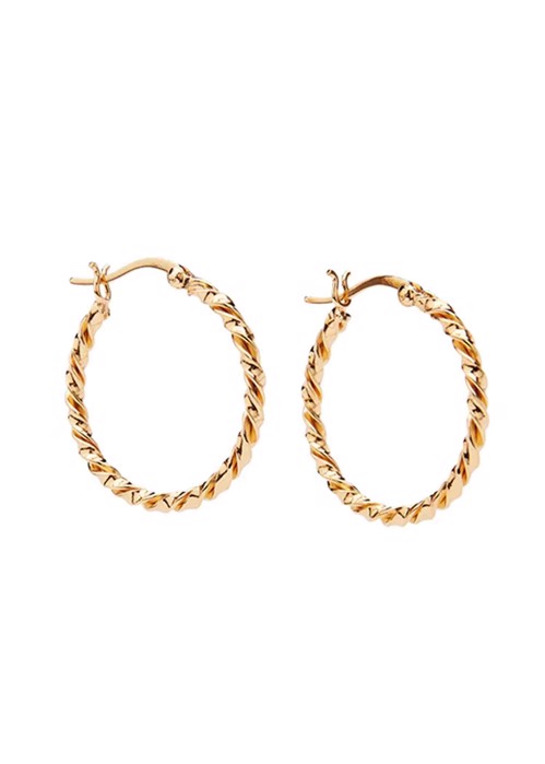 Berta grande hoops Forgyldt Pico 
