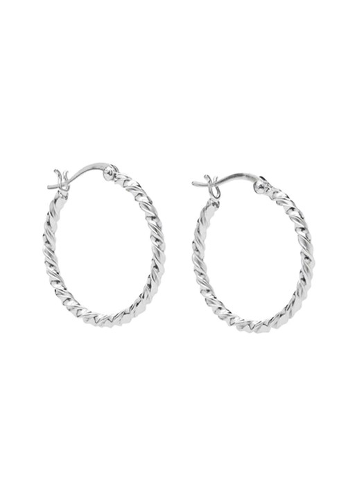 Berta grande hoops Silver Pico 