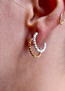 Berta petit hoops Forgyldt Pico 