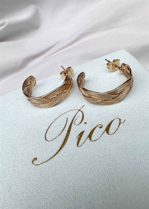 Braid stud Forgyldt Pico 
