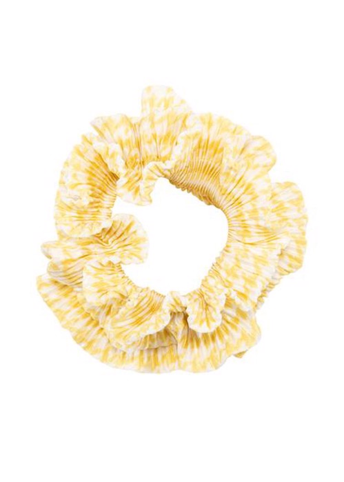 Flæse chevron scrunchie Gul Pico 