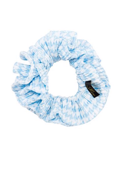 Flæse chevron scrunchie Lyseblå Pico 