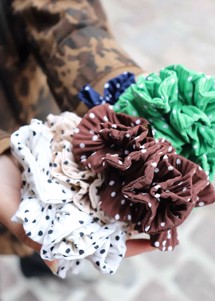 Flæse dalmatians scrunchie Mocca Pico 