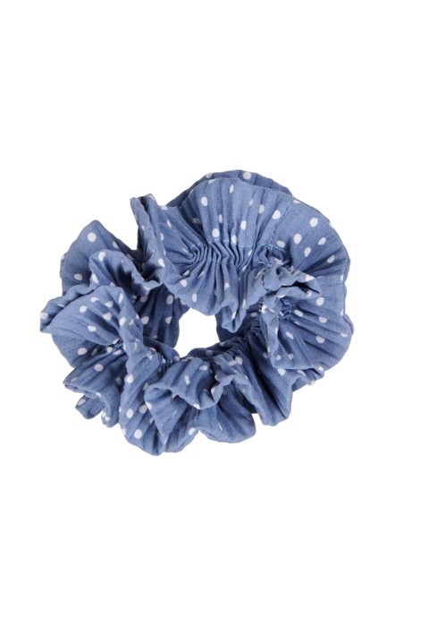 Flæse dalmatians scrunchie Blue Pico 