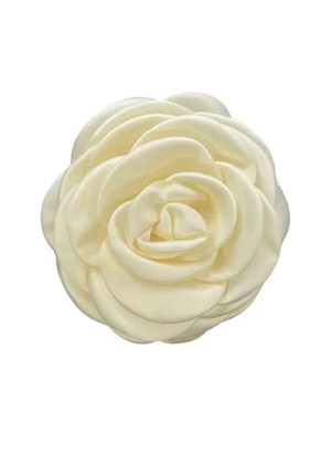 Giant satin rose claw Ivory Pico 