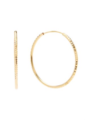 Mackenzie grande hoops Gold Pico 