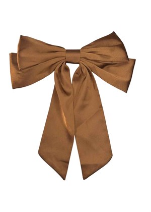 Isabella Bow Barette Cognac Pico 