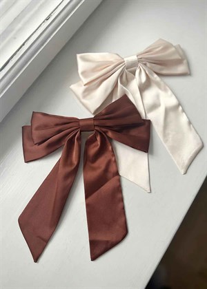 Isabella Bow Barette Cognac Pico 