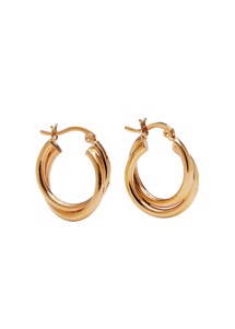 Jordyn hoops Forgyldt Pico 