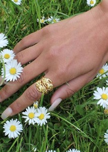 Lady ring Forgyldt Pico 