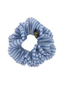 Plisse glimmer scrunchies Lyseblå Pico 