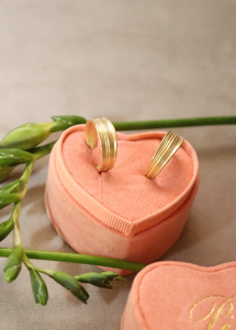 Olive petit stud Forgyldt Pico 