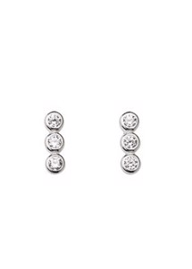 Paige crystal studs Clear/Silver Pico 