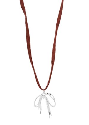 Ribbon String necklace Aubergine Pico 