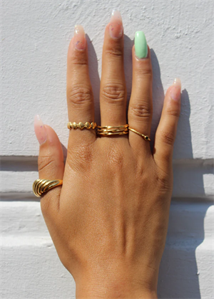 Tess ring Forgyldt Pico 