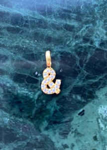 Alphabet pendant & Forgyldt Pico 