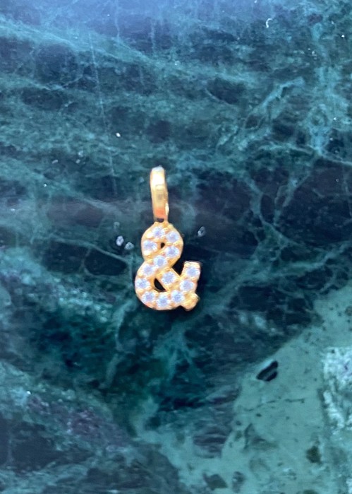 Alphabet pendant & Forgyldt Pico 