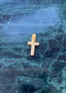 Alphabet pendant T Forgyldt  Pico 