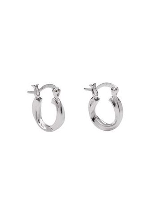 Xenia hoops Silver Pico 