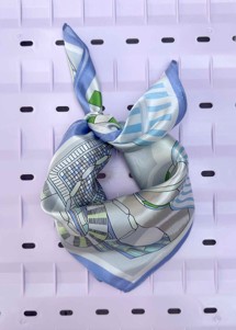 Bardel scarf Purple Plisse Copenhagen 