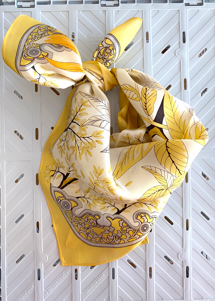 Bjanka scarf Yellow Plisse Copenhagen 