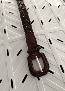 Gyda belt Dark Brown Plissé Copenhagen 