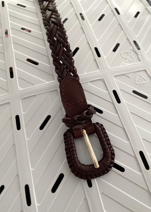 Gyda belt Dark Brown Plissé Copenhagen 