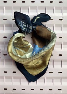 Lærke scarf Blue Plisse Copenhagen 