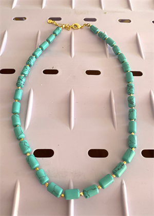 Mia necklace Turquoise Plisse Copenhagen 