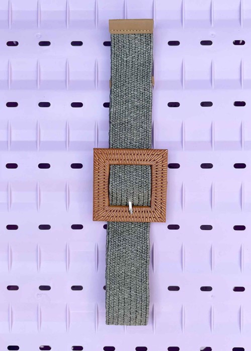 Zara belt Green Plisse Copenhagen 