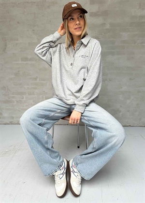 Polo logo sweat Grey Melange HAUTE L\'AMITIÈ 
