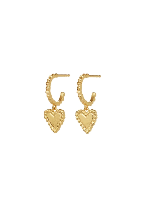 Rosalinde earrings Forgyldt Maanesten