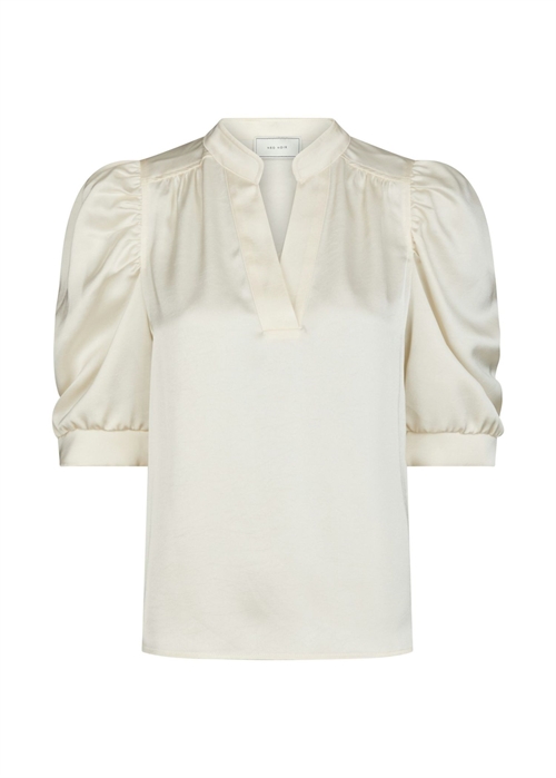 Roella heavy sateen bluse Pearl Neo Noir 