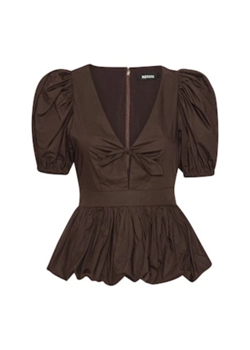 Marie keyhole Puff sleeve bubble top Mole ROTATE By Birger Christensen 