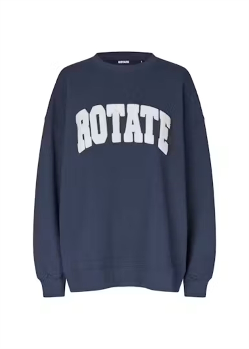 Iris heavy crewneck sweat Navy Blazer ROTATE