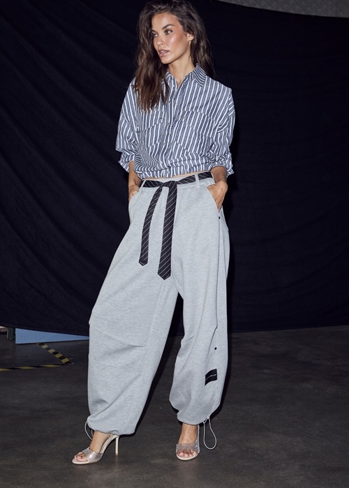 Maxi split tie buks Grey Melange HAUTE L\'AMITIÈ