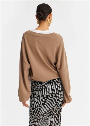 Knit v-neck sweater Portabella ROTATE By Birger Christensen 