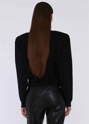 Firm knit cardigan Black ROTATE By Birger Christensen 