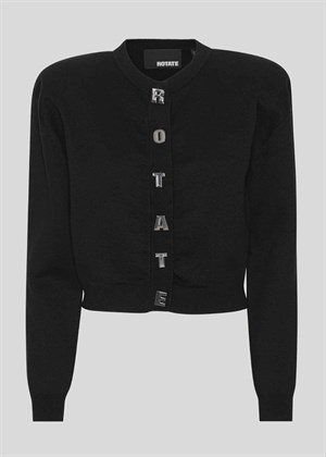 Firm knit cardigan Black ROTATE By Birger Christensen 