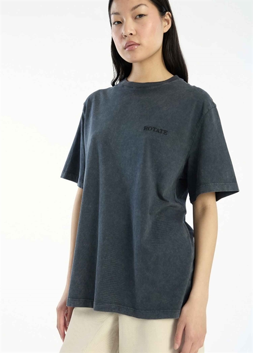 Oversized Logo tee Sort ROTATE By Birger Christensen 