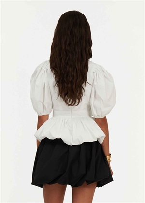 Marie puff sleeve bubble bluse Bright White ROTATE By Birger Christensen 